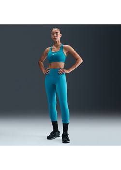 Damskie legginsy o pełnej długości z wysokim stanem bez przedniego szwu Nike Universa - Niebieski ze sklepu Nike poland w kategorii Spodnie damskie - zdjęcie 184925300