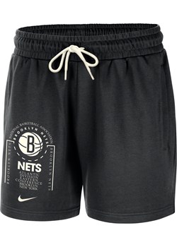 Męskie spodenki z dzianiny Nike NBA Brooklyn Nets Club Courtside - Czerń ze sklepu Nike poland w kategorii Spodenki męskie - zdjęcie 184925303