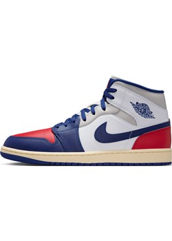 Buty męskie Air Jordan 1 Mid - Biel ze sklepu Nike poland w kategorii Buty sportowe męskie - zdjęcie 184925341