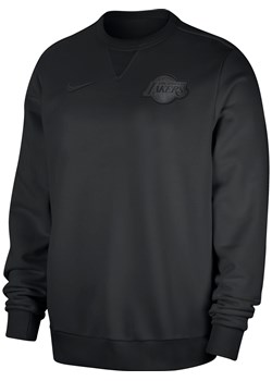Męska bluza dresowa z półokrągłym dekoltem Nike Dri-FIT NBA Los Angeles Lakers Standard Issue - Czerń ze sklepu Nike poland w kategorii Bluzy męskie - zdjęcie 184925370