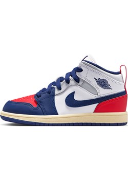 Buty dla małych dzieci Jordan 1 Mid - Biel ze sklepu Nike poland w kategorii Buty sportowe dziecięce - zdjęcie 184925371
