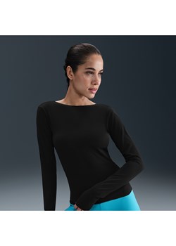 Damska koszulka z długim rękawem Dri-FIT Nike Zenvy - Czerń ze sklepu Nike poland w kategorii Bluzki damskie - zdjęcie 184925423