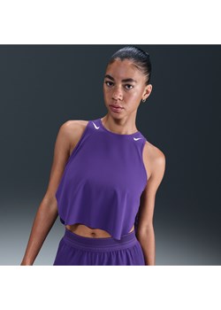 Damska koszulka bez rękawów o skróconym kroju do biegania Dri-FIT ADV Nike AeroSwift - Fiolet ze sklepu Nike poland w kategorii Bluzki damskie - zdjęcie 184925441