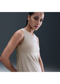 Damska koszulka bez rękawów Dri-FIT Nike One Classic - Szary ze sklepu Nike poland w kategorii Bluzki damskie - zdjęcie 184925454