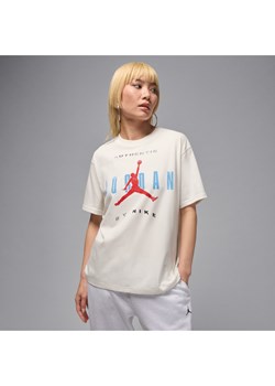 Damski T-shirt z nadrukiem Jordan Flight - Biel ze sklepu Nike poland w kategorii Bluzki damskie - zdjęcie 184925464
