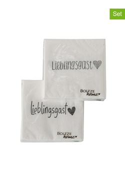 Boltze Serwetki (40 szt.) w kolorze białym - id: 14366885 - marki Boltze - 184926561 Boltze Serwetki (40 szt.) w kolorze białym ze sklepu Limango Polska w kategorii Akcesoria kuchenne - zdjęcie 184926561