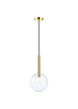 Złota lampa wisząca ze szklanym kloszem - K575- Z9-S09 ze sklepu Edinos.pl w kategorii Lampy wiszące - zdjęcie 184926771