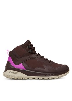 ECCO Sneakersy W Tex Mid Wp 82432361411 Brązowy ze sklepu MODIVO w kategorii Buty sportowe damskie - zdjęcie 184928111