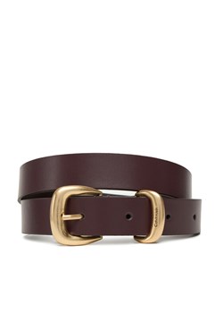 Calvin Klein Pasek Damski Sarah 2 Piece Logo Buckle Belt LV04K7012G Brązowy ze sklepu MODIVO w kategorii Paski damskie - zdjęcie 184928142