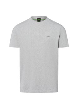 BOSS Green Koszulka męska - Tee Mężczyźni Bawełna jasny szary marmurkowy ze sklepu vangraaf w kategorii T-shirty męskie - zdjęcie 184928932