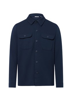 Only&Sons Bluza męska - ONSNewkodyl Mężczyźni Sztuczne włókno granatowy jednolity ze sklepu vangraaf w kategorii Koszule męskie - zdjęcie 184928960