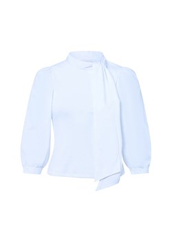 Rich & Royal Damska koszulka z długim rękawem Kobiety Bawełna biały jednolity ze sklepu vangraaf w kategorii Bluzki damskie - zdjęcie 184928993