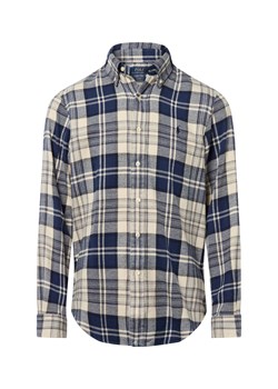 Polo Ralph Lauren Męska koszula flanelowa Mężczyźni Regular Fit Bawełna granatowy w kratkę ze sklepu vangraaf w kategorii Koszule męskie - zdjęcie 184929000