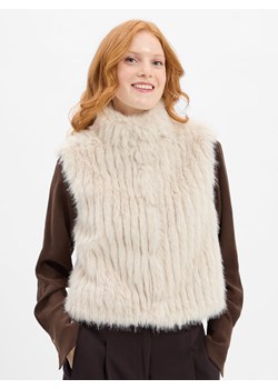 Rino & Pelle Damska kamizelka ze sztucznego futra - Dava Kobiety écru jednolity ze sklepu vangraaf w kategorii Kamizelki damskie - zdjęcie 184929114