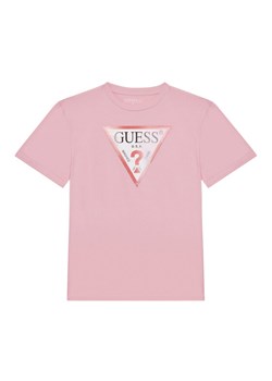 Guess T-Shirt J5GI34 K6YW4 Różowy Oversize ze sklepu MODIVO w kategorii Bluzki dziewczęce - zdjęcie 184929170