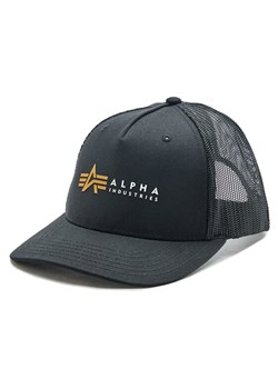 Alpha Industries Czapka z daszkiem Label 106901 Czarny ze sklepu MODIVO w kategorii Czapki z daszkiem damskie - zdjęcie 184929260