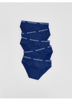 Reserved - Bawełniane slipy 5 pack - granatowy ze sklepu Reserved w kategorii Majtki dziecięce - zdjęcie 184930300