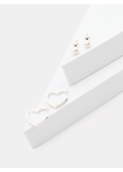 Sinsay - Kolczyki 2 pack - srebrny ze sklepu Sinsay w kategorii Kolczyki - zdjęcie 184934450