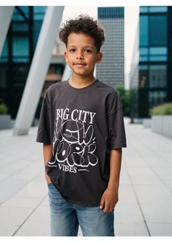 Sinsay - Koszulka oversize - szary ze sklepu Sinsay w kategorii T-shirty chłopięce - zdjęcie 184934524