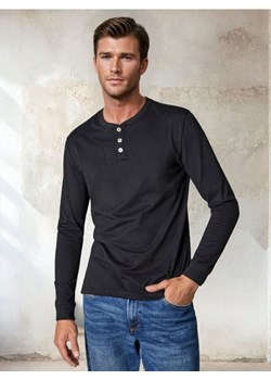 Sinsay - Koszulka z długimi rękawami - czarny ze sklepu Sinsay w kategorii T-shirty męskie - zdjęcie 184934563