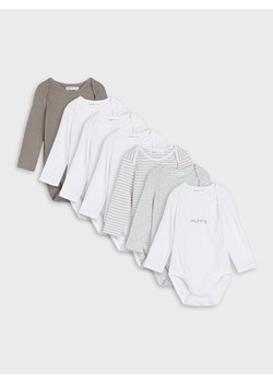 Sinsay - Bawełniane body 7 pack - biały ze sklepu Sinsay w kategorii Body niemowlęce - zdjęcie 184934610