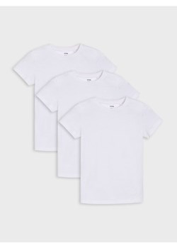 Sinsay - Koszulki basic 3 pack - biały ze sklepu Sinsay w kategorii T-shirty chłopięce - zdjęcie 184934632