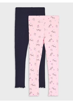 Sinsay - Legginsy ze wzorkiem 2 pack - wielobarwny ze sklepu Sinsay w kategorii Spodnie dziewczęce - zdjęcie 184934740