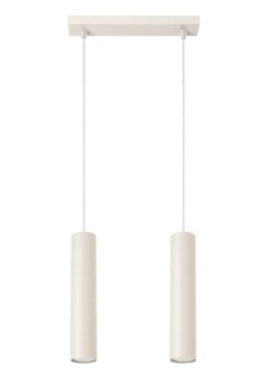Beżowa wisząca nowoczesna lampa dwupunktowa N1-M11 ze sklepu Edinos.pl w kategorii Lampy wiszące - zdjęcie 184937731