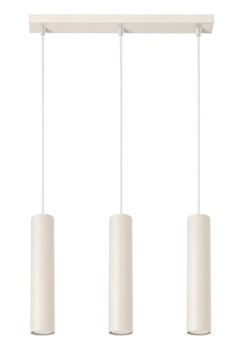 Beżowa wisząca nowoczesna lampa na listwie E3-T17 ze sklepu Edinos.pl w kategorii Lampy wiszące - zdjęcie 184937734