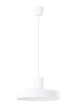 Biała loftowa lampa wisząca z okrągłym kloszem A8-Z78 ze sklepu Edinos.pl w kategorii Lampy wiszące - zdjęcie 184937781
