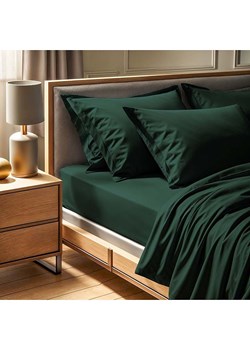 MIX&amp;MATCH Prześcieradło renforcè w kolorze ciemnozielonym na gumce ze sklepu Limango Polska w kategorii Prześcieradła - zdjęcie 184937854