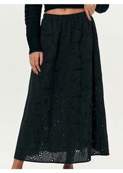 Sinsay - Ażurowa spódnica midi - czarny - id: 104AM-99X - marki Sinsay - 184940744 Sinsay - Ażurowa spódnica midi - czarny ze sklepu Sinsay w kategorii Spódnice - zdjęcie 184940744