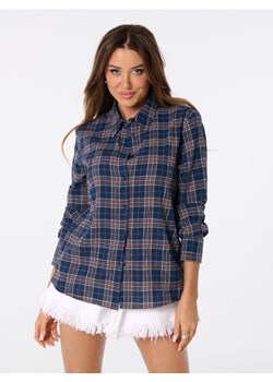 Sinsay - Bawełniana koszula w kratę - granatowy ze sklepu Sinsay w kategorii Koszule damskie - zdjęcie 184940790