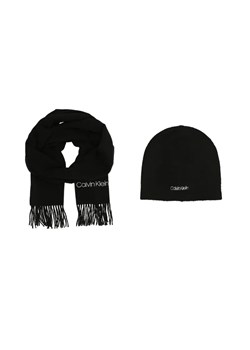 Calvin Klein Szal + czapka | z dodatkiem wełny ze sklepu Gomez Fashion Store w kategorii Czapki zimowe męskie - zdjęcie 184941660