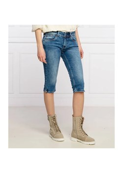 Pepe Jeans London Szorty SATURN CROP | Skinny fit | denim ze sklepu Gomez Fashion Store w kategorii Szorty - zdjęcie 184942164