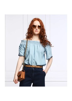 Pinko Bluzka INTUITIVA | Relaxed fit | denim ze sklepu Gomez Fashion Store w kategorii Bluzki damskie - zdjęcie 184943043