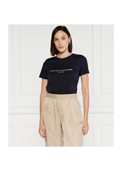 Tommy Hilfiger T-shirt | Regular Fit ze sklepu Gomez Fashion Store w kategorii Bluzki damskie - zdjęcie 184944224