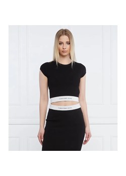 Calvin Klein Jeans T-shirt | Slim Fit ze sklepu Gomez Fashion Store w kategorii Bluzki damskie - zdjęcie 184944913