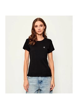 Calvin Klein Jeans T-shirt | Slim Fit ze sklepu Gomez Fashion Store w kategorii Bluzki damskie - zdjęcie 184945274