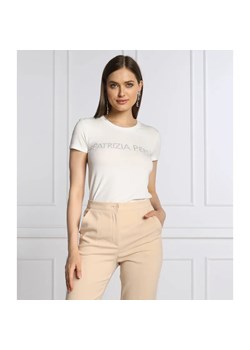 Patrizia Pepe T-shirt MAGLIA | Slim Fit ze sklepu Gomez Fashion Store w kategorii Bluzki damskie - zdjęcie 184945912