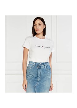 Tommy Hilfiger T-shirt | Regular Fit ze sklepu Gomez Fashion Store w kategorii Bluzki damskie - zdjęcie 184946012
