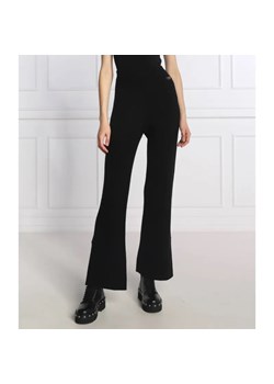 TWINSET Wełniane spodnie dzianinowe | Relaxed fit | z dodatkiem kaszmiru ze sklepu Gomez Fashion Store w kategorii Spodnie damskie - zdjęcie 184947424