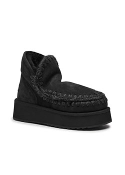MOU Skórzane śniegowce Mini Eskimo Platform | z dodatkiem wełny ze sklepu Gomez Fashion Store w kategorii Śniegowce damskie - zdjęcie 184947923