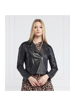 Marc Cain Skórzana kurtka | Slim Fit ze sklepu Gomez Fashion Store w kategorii Kurtki damskie - zdjęcie 184948050