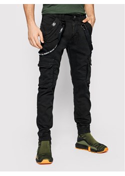Alpha Industries Spodnie materiałowe Utility 128202 Czarny Slim Fit ze sklepu MODIVO w kategorii Spodnie męskie - zdjęcie 184949942