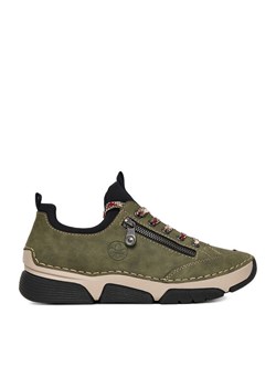 Rieker Sneakersy 45973-54 Zielony ze sklepu MODIVO w kategorii Buty sportowe damskie - zdjęcie 184949944