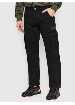 Alpha Industries Spodnie materiałowe Jet 101212 Czarny Straight Fit ze sklepu MODIVO w kategorii Spodnie męskie - zdjęcie 184949964