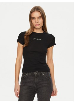 Guess Jeans T-Shirt W5RI57 KA0H1 Czarny Slim Fit ze sklepu MODIVO w kategorii Bluzki damskie - zdjęcie 184950174
