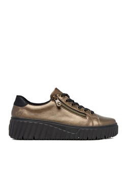 Sneakersy Rieker N2501-90 Złoty ze sklepu eobuwie.pl w kategorii Buty sportowe damskie - zdjęcie 184952933