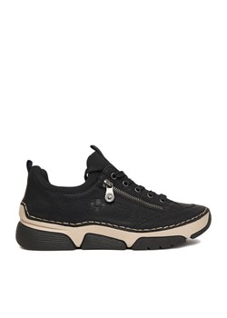 Sneakersy Rieker 45973-00 Czarny ze sklepu eobuwie.pl w kategorii Buty sportowe damskie - zdjęcie 184953021